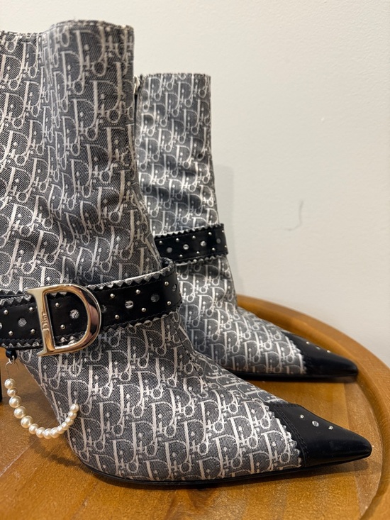 Christian Dior Vintage D-Trick Monogram Boots - Picture 2 of 10